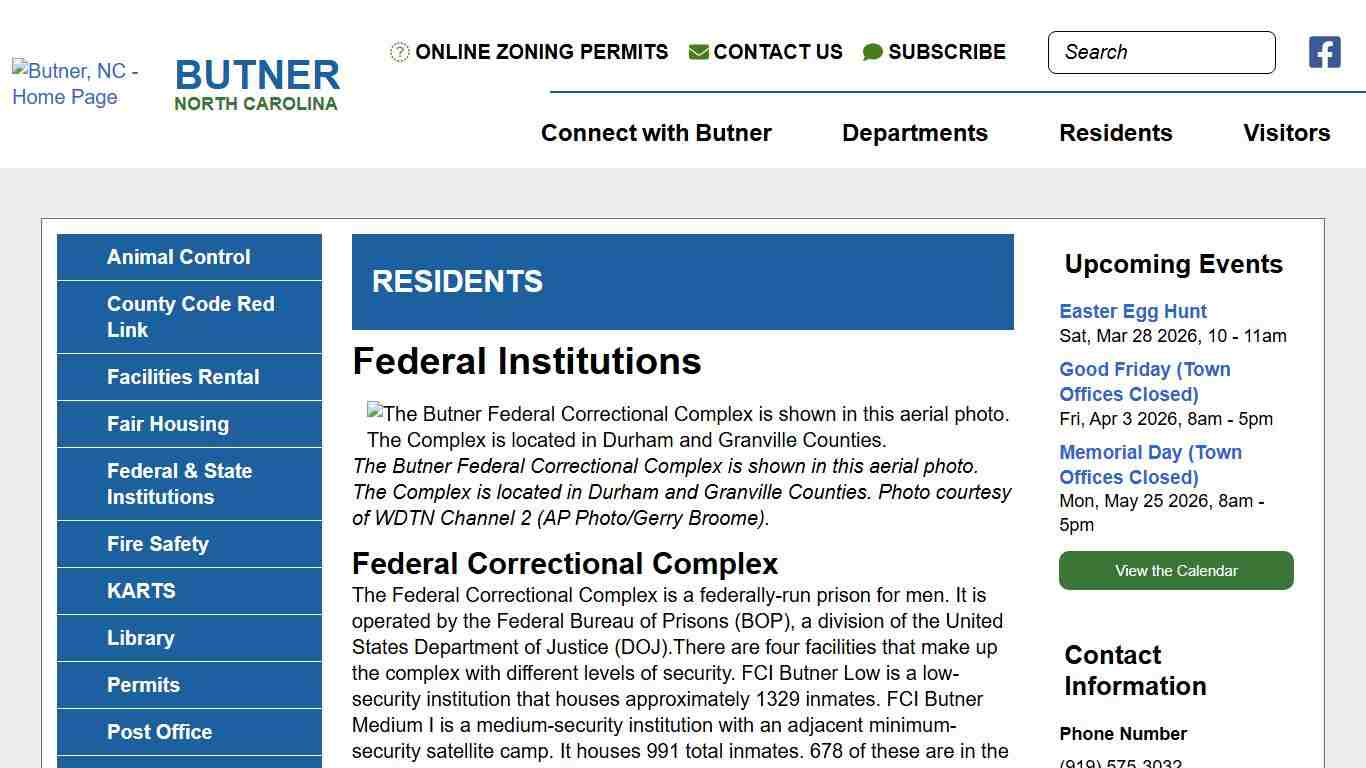 Federal Institutions Butner NC