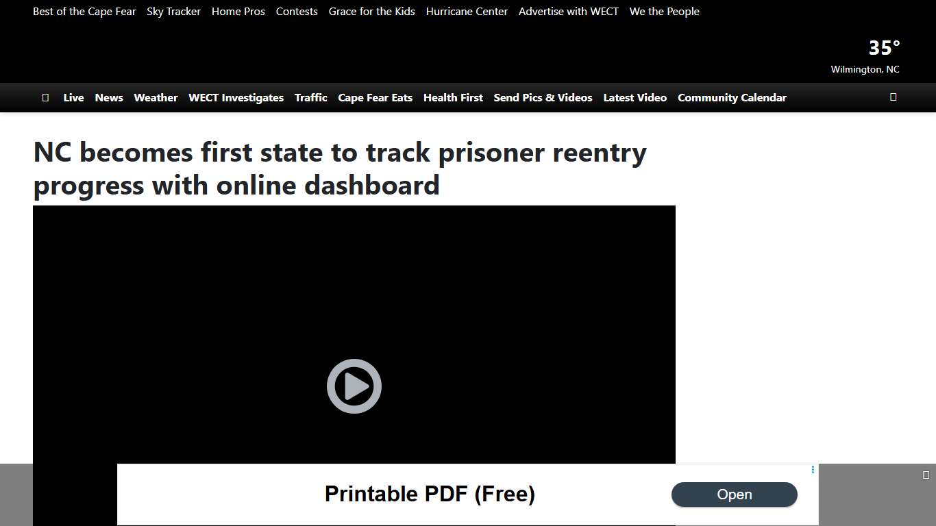 NC becomes first state to track prisoner reentry progress with online dashboard